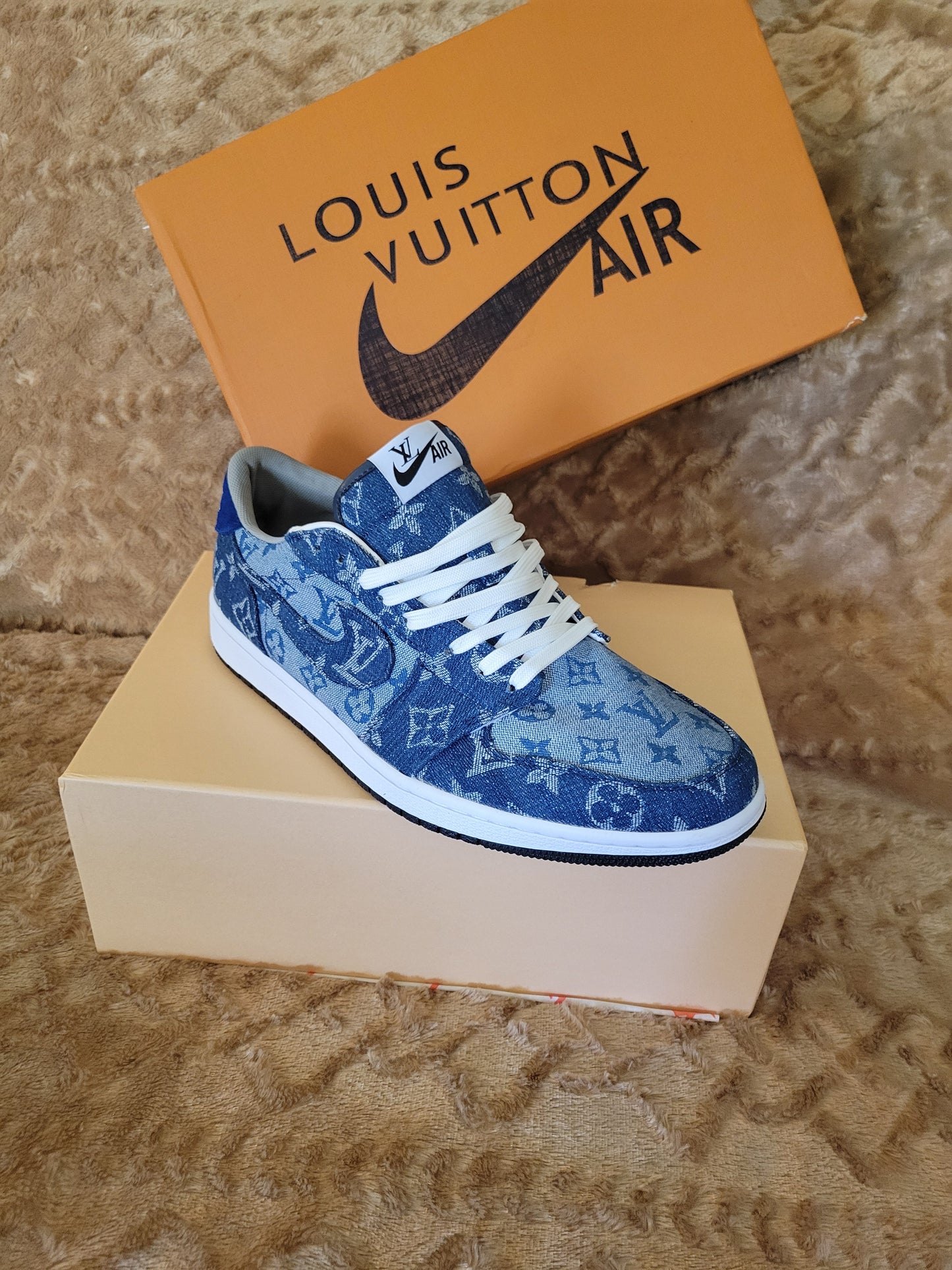 LV denim nike